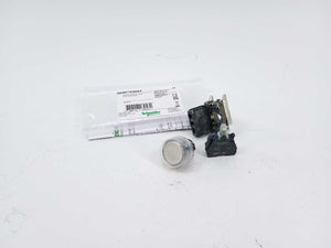 Schneider Electric XB4BP183B5EX Illuminated Switch Complete Push button, White 2 Pcs.