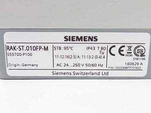 Siemens S55700-P100 RAK-ST.010FP-M - Safety temperature limiter fixed 95 °C