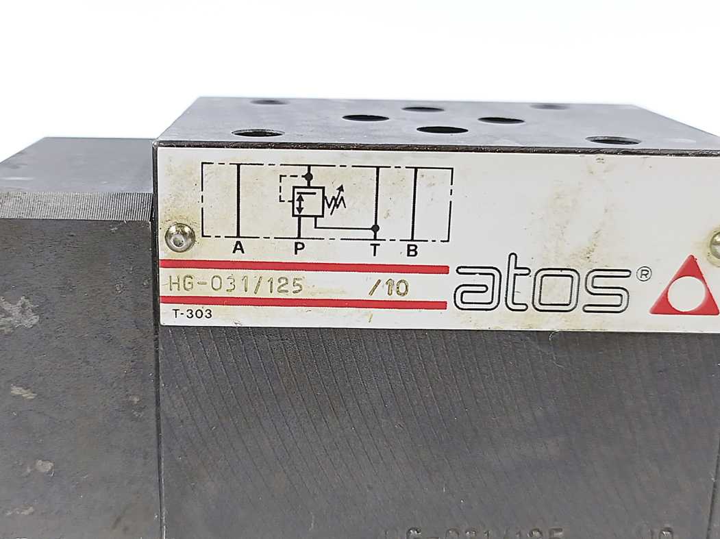 Atos HG-031/125 /10 Hydraulic Pressure Reducing Valve