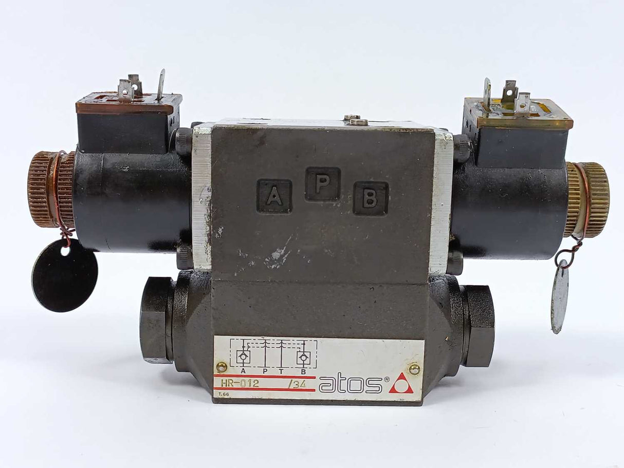 Atos DHU-0713 /13-90 Solenoid Directional Valve w/ HR-012 /34