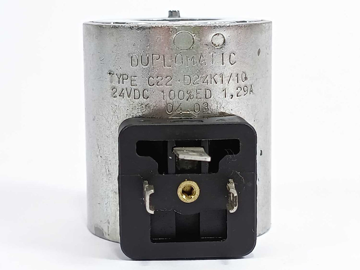 Duplomatic BM45 85604E0A Solenoid Coil 24VDC 100%ED 1.0A