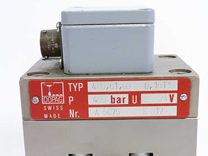 Dopag 480.01.03 Dispensing Valve 400bar 24V DC A 5079