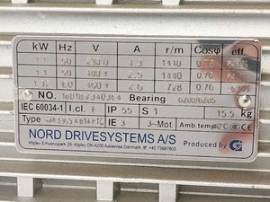 NORD Drivesystems SK 1SIS75DH-IEC90 4AK3 90S-4 B14 PTC 1,1kw 1440/29rpm