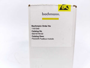Bachmann electronic GmbH FS222/N FASTBUS Master Module +24V DC