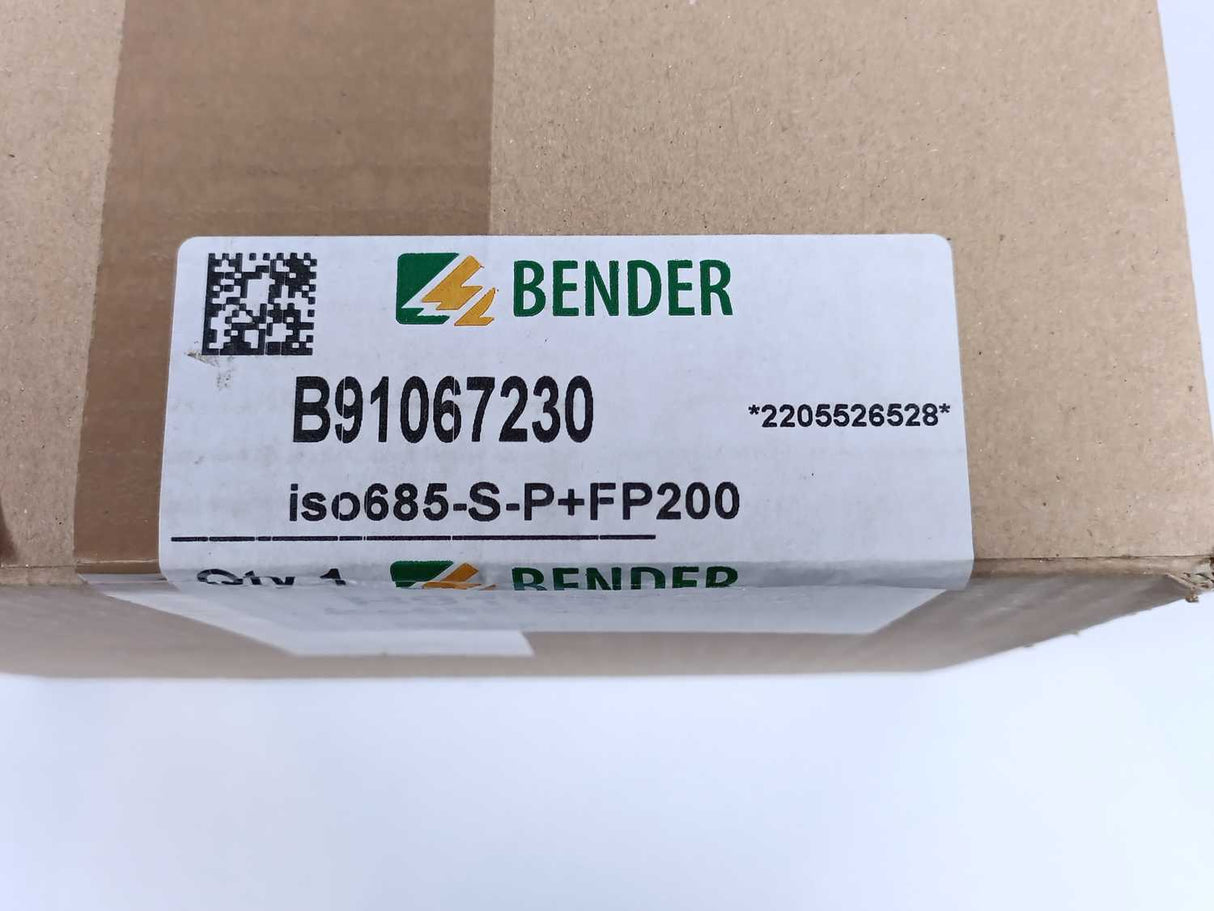 Bender  B91067230 iso685-S-P+FP200 Insulation Monitoring Device