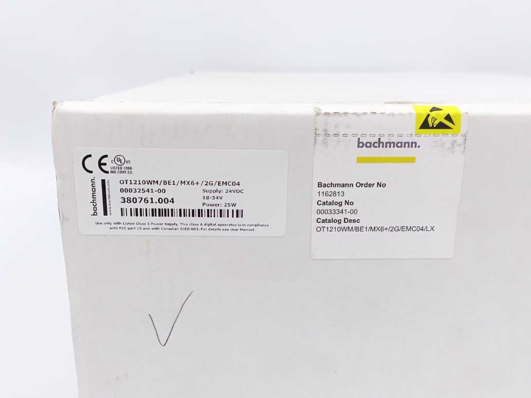 Bachmann electronic GmbH OT1210WM/BE1/MX6+/2G/EMC04 Web Terminal