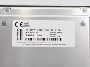 Bachmann electronic GmbH OT1210WM/BE1/MX6+/2G/EMC04 Web Terminal