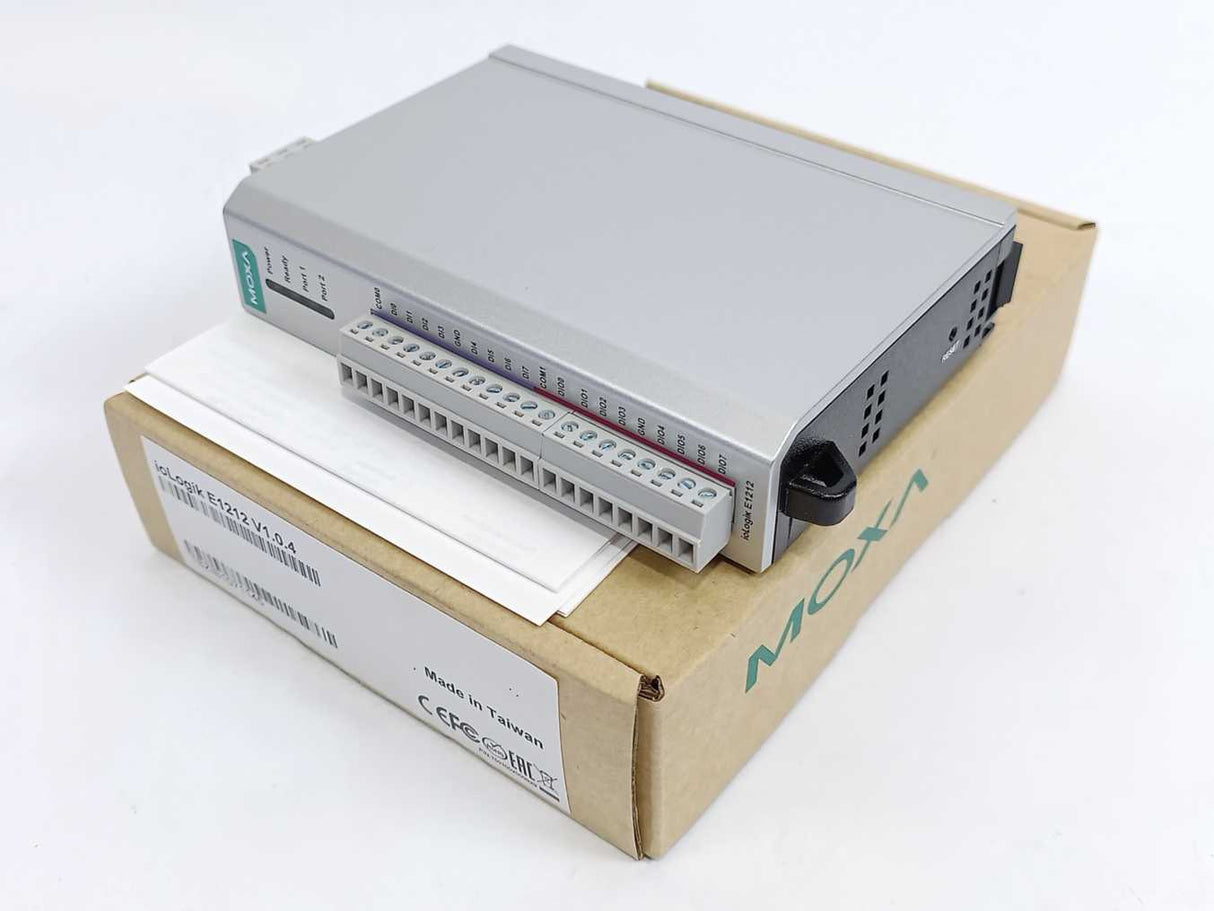Moxa ioLogik E1212 Remote Ethernet I/O with 2-port Ethernet Switch