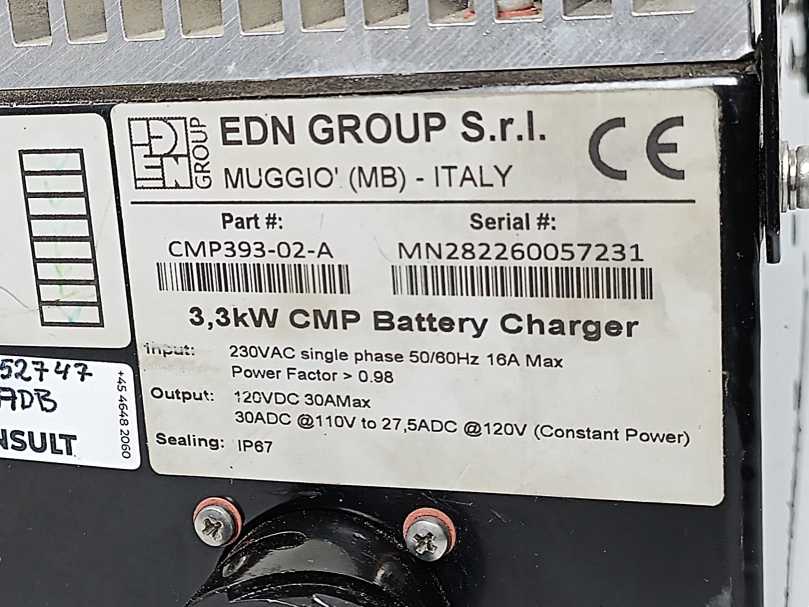 EDN Group CMP393-02-A 3.3kW CMP Battery Charger