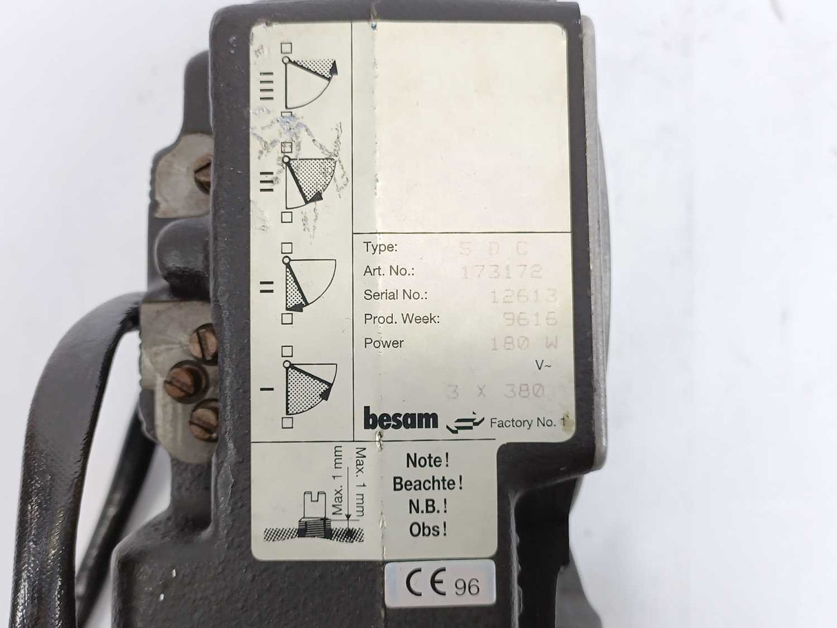 Besam SDC 173172, 180W, W: Antriebstechnik Motor, 0.68A, 1380/min, 0.180KW, 50Hz