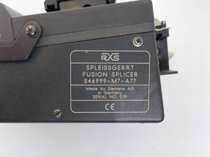 Siemens RXS X77 Fusion Splicer S46999-M7-A77 Fibreoptic fusion splicer