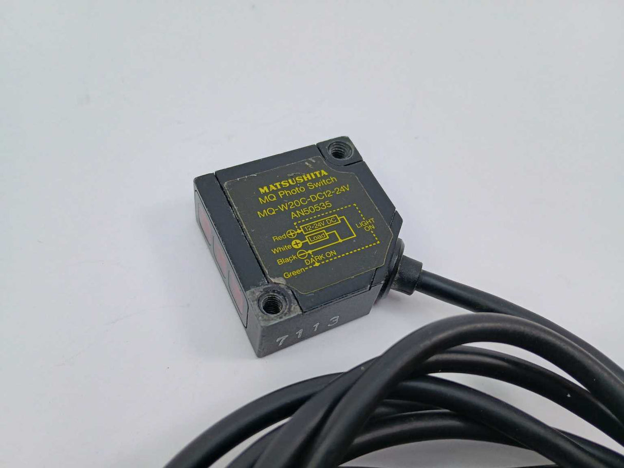 Matsushita  MQ-W20C-DC12-24V AN50535 MQ Photo Switch 2m