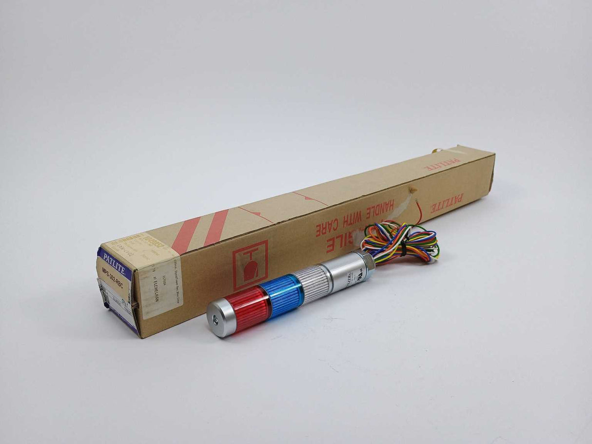 PATLITE MPS-302-RBC Signal Tower. RED, BLUE, CLEAR