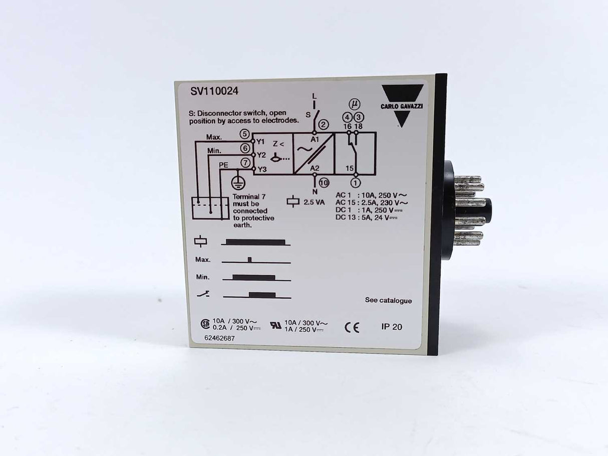 Carlo Gavazzi SV110024 / SV 110 024 Dual Level Relay