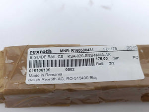 Rexroth R160580431 175mm RAIL CARBON STEEL KSA-020-SNS-N-MA-AK 175mm.