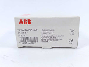 ABB 1SAM250000R1009 MS116-6.3 Manual Motor Starter 4.0-6.3A