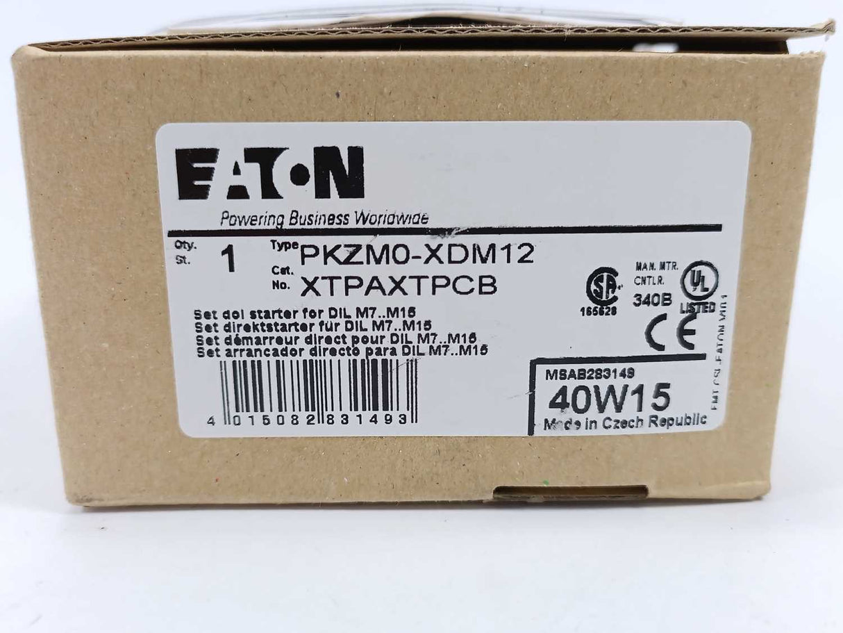 Eaton PKZM0-XDM12 XTPAXTPCB Combination Connection Kit
