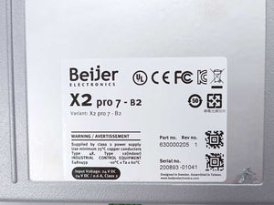 BEIJER ELECTRONICS 630000205 X2 pro 7 - B2 7'' HMI with iX runtime