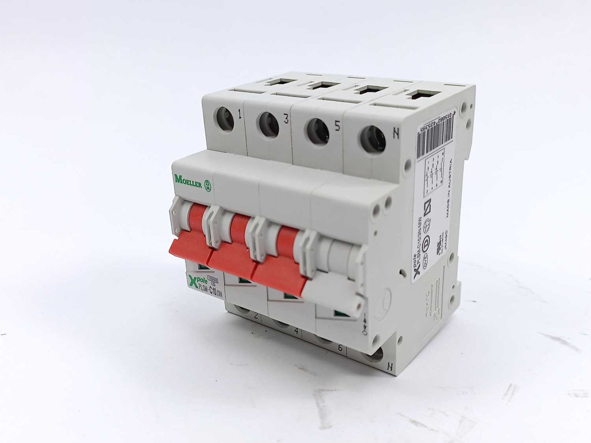 MOELLER 242539 PLSM-C10/3N-MW Miniature Circuit Breaker