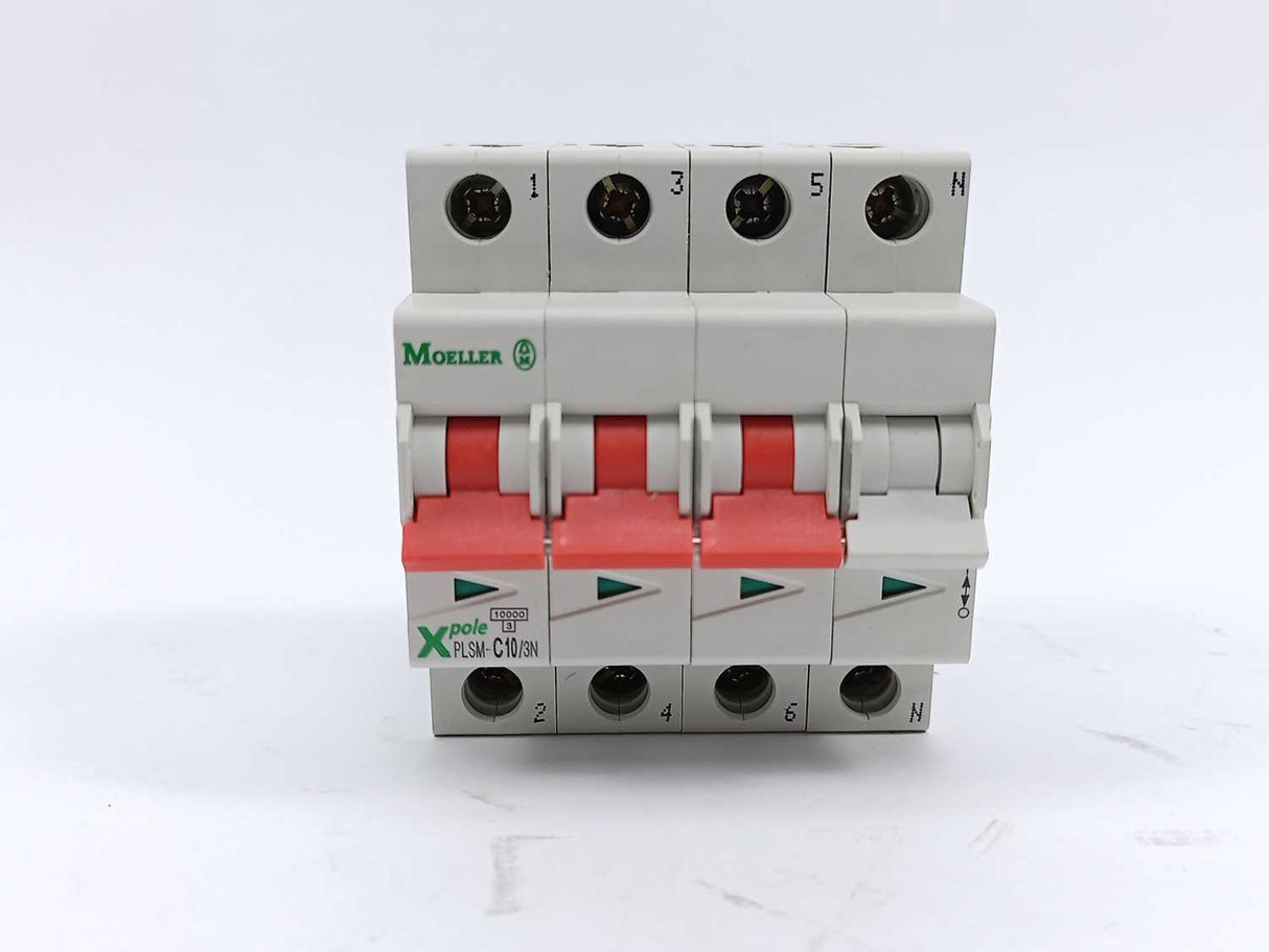 MOELLER 242539 PLSM-C10/3N-MW Miniature Circuit Breaker