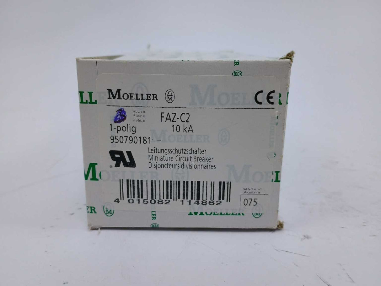 MOELLER FAZ-C2 Miniature Circuit Breaker 8 Pcs