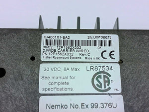 Fisher-Rosemount Systems 12P1562X032 KJ4001X1-BA2 Wide Carrier W/red