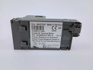 Fisher-Rosemount Systems 12P0625X072 KJ4001X1-CB1 Fused I/O terminal block