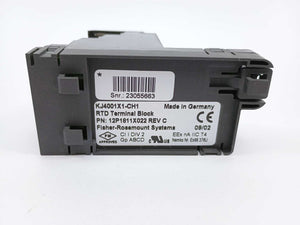 Fisher-Rosemount Systems 12P1811X022 KJ4001X1-CH1 RTD terminal block