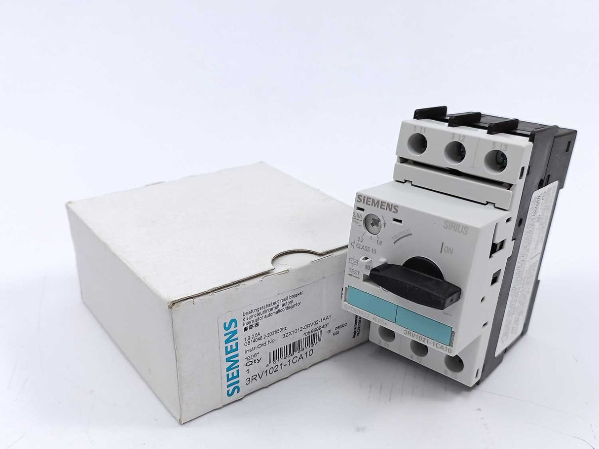 Siemens 3RV1021-1CA10 Circuit Breaker