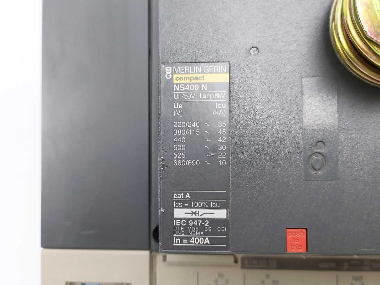 Merlin Gerin NS400 N Circuit Breaker 400A