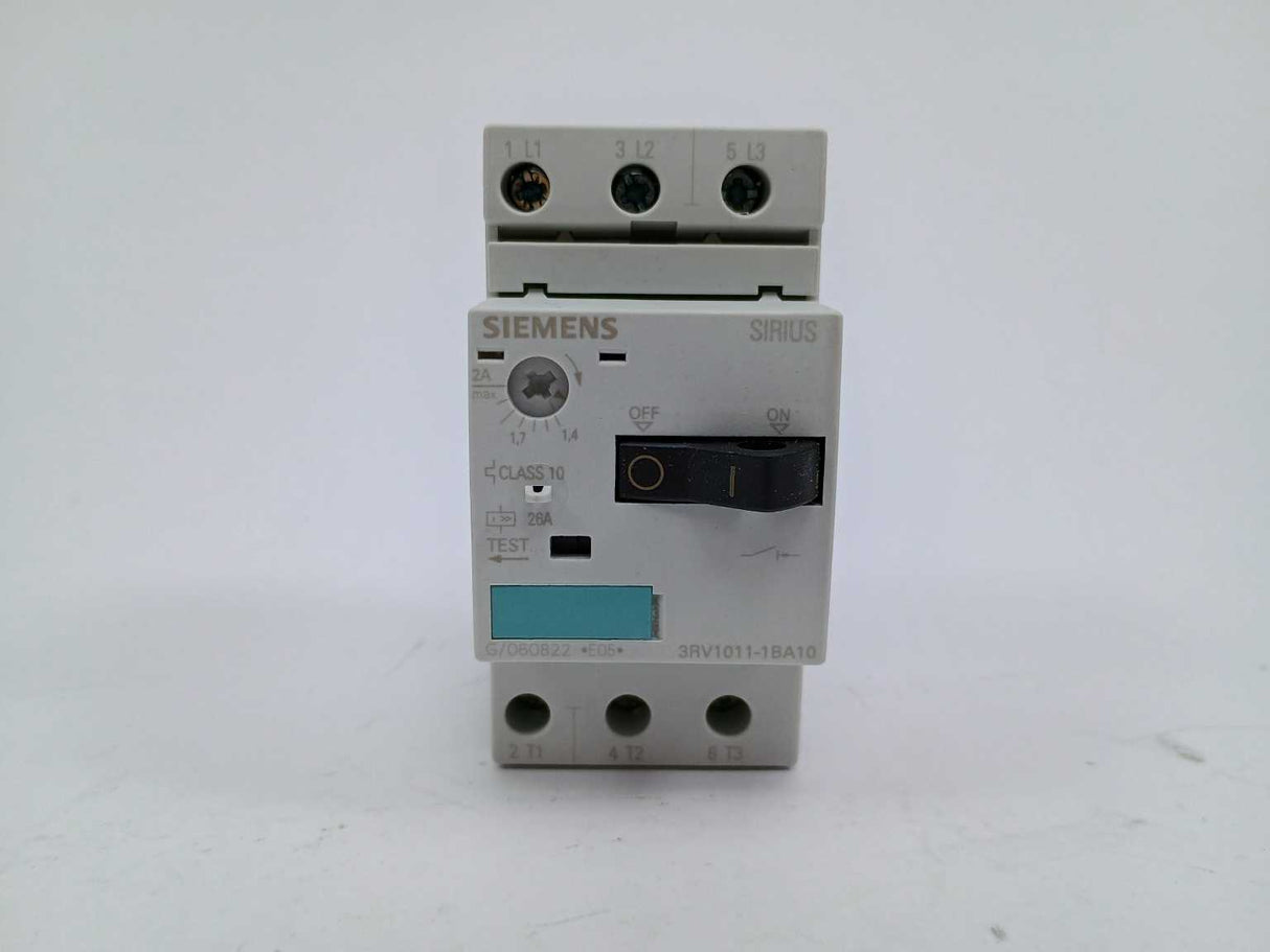 Siemens 3RV1011-1BA10 Circuit breaker 1.4-2A