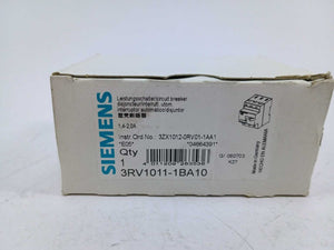 Siemens 3RV1011-1BA10 Circuit breaker 1.4-2A