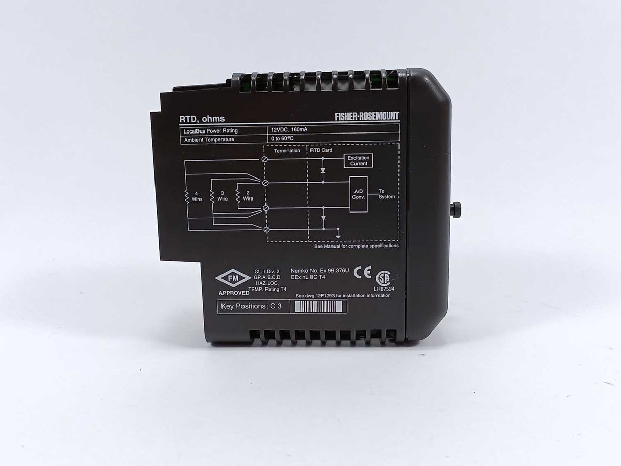 Fisher-Rosemount Systems 12P1732X072 KJ3002X1-BF1 RTD module