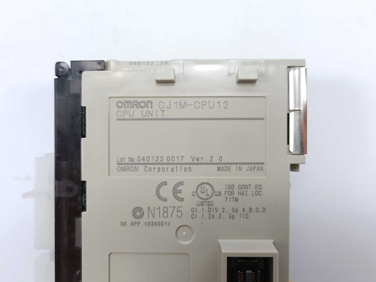 OMRON CJ1M-CPU12 Sysmac Programmable controller