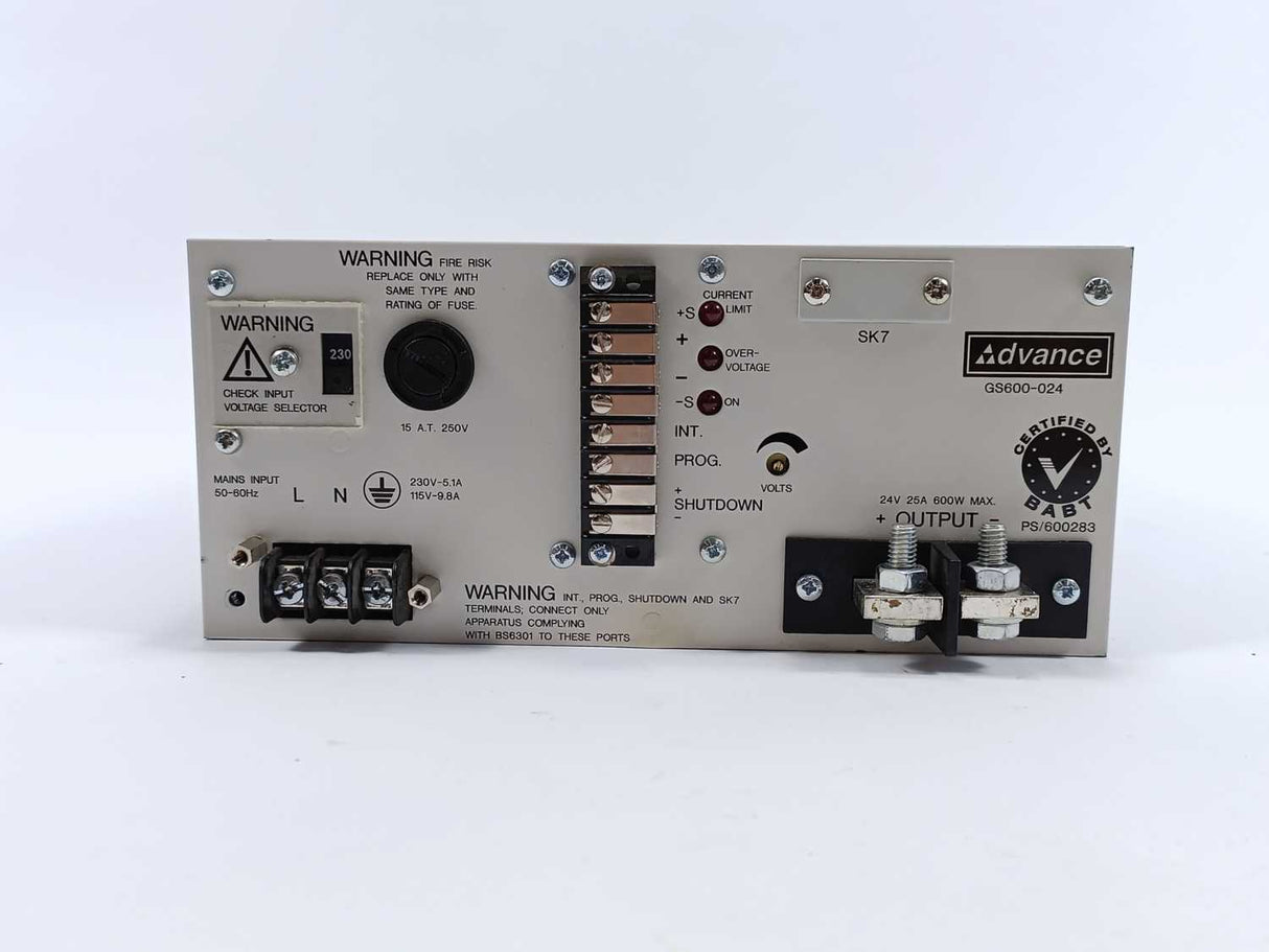 ADVANCE 13GS60024 Power Supply GS600-024