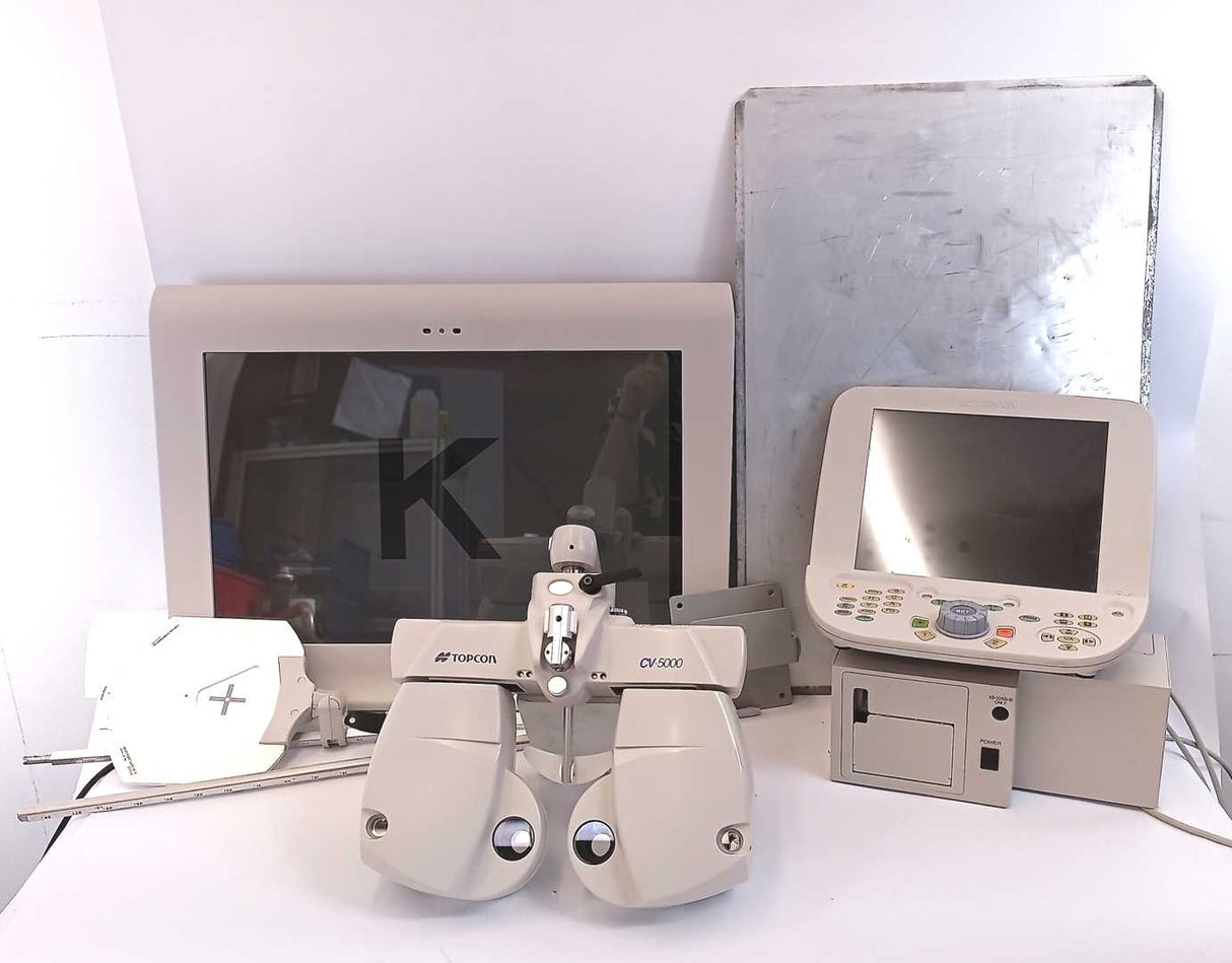 TOPCON CV-5000 Digital Phoropter Set CC-100XP projector, KB-50 controller