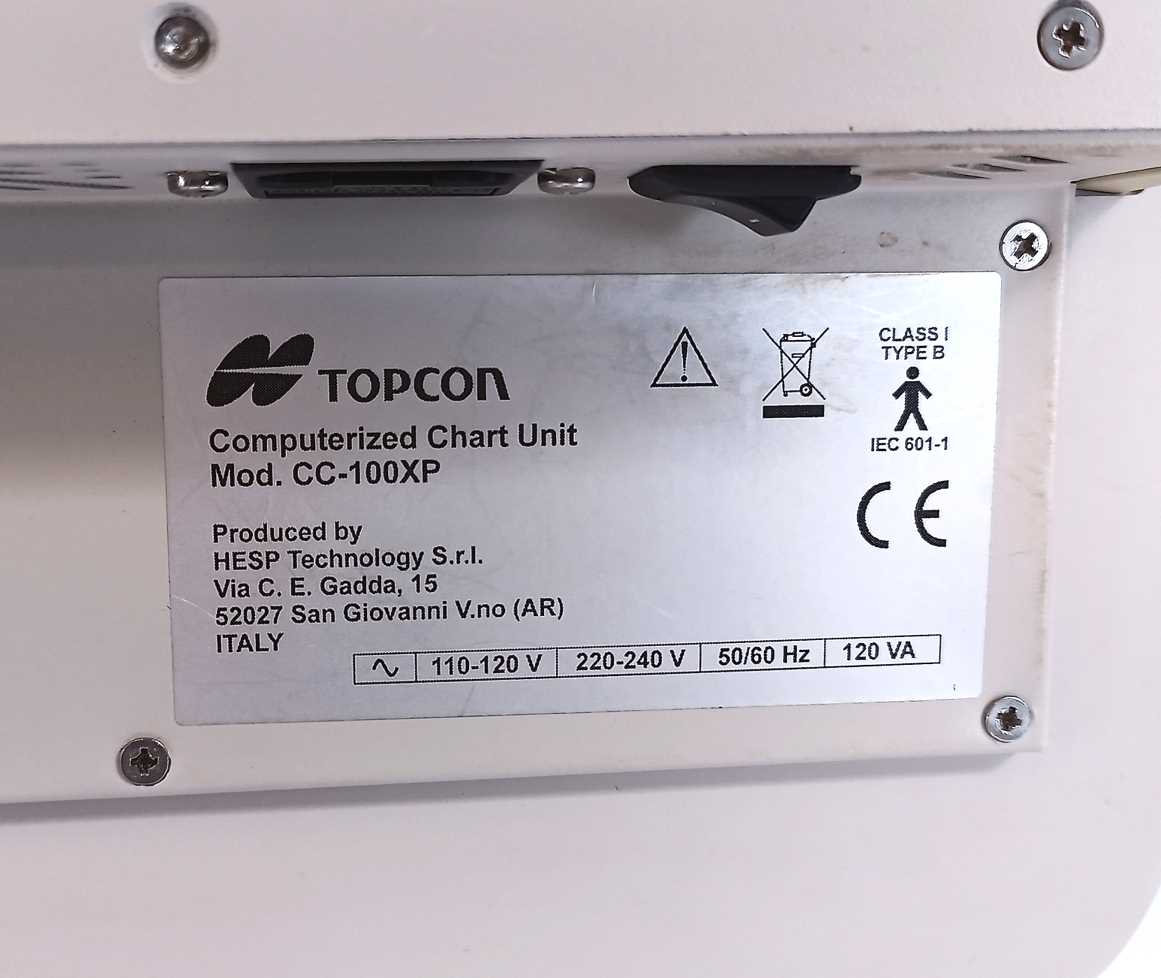 TOPCON CV-5000 Digital Phoropter Set CC-100XP projector, KB-50 controller