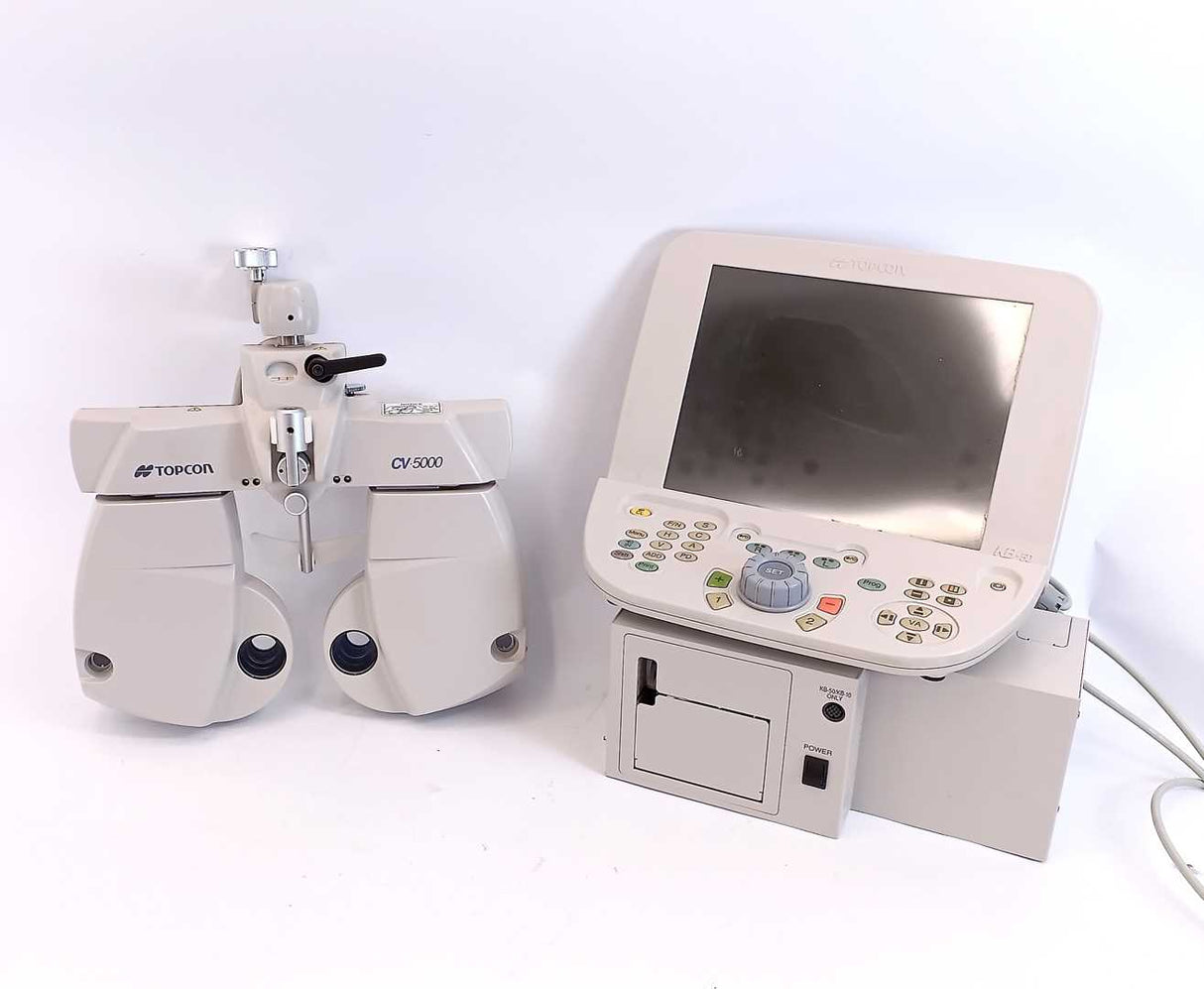 TOPCON CV-5000 Digital Phoropter Set CC-100XP projector, KB-50 controller