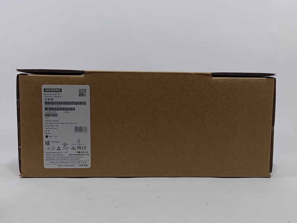 Siemens 6SL3210-1PC22-8AL0 Frequency Converter