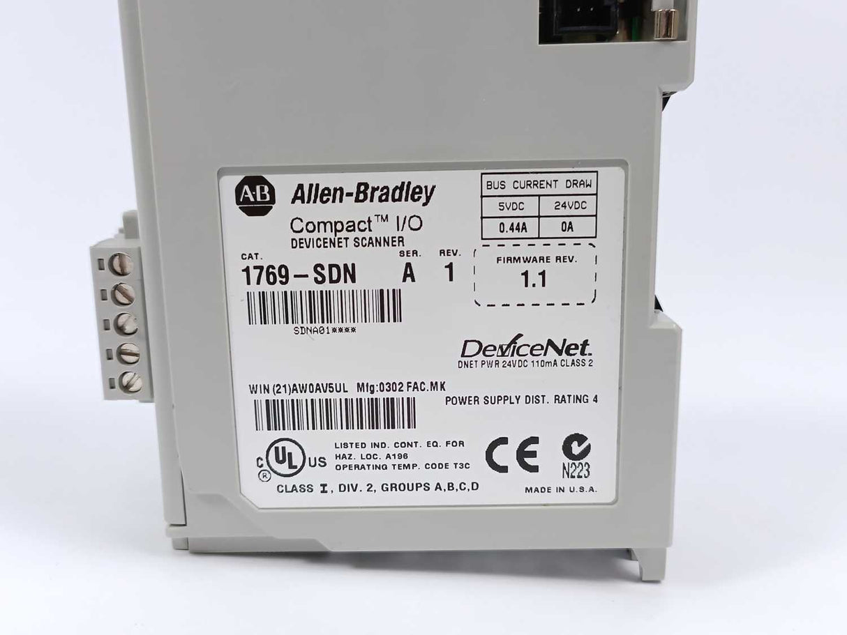 AB 1769-SDN Ser. A Rev. 1 Devicenet Scanner