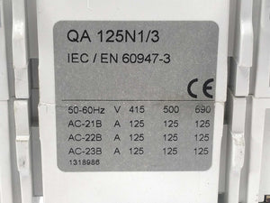 Eaton 1318001 Disconnector Switch QA 125N1/3