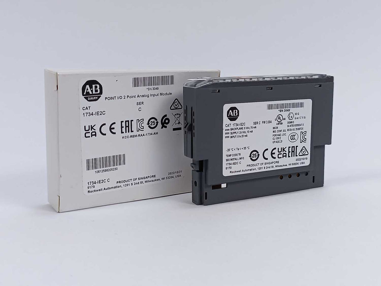 AB 1734-IE2C Ser. C POINT I/O 2 Point Analog Input Module FW: 3.004
