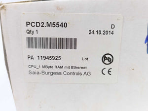 Saia-Burgess PCD2.M120 PCD2 Control Services Supply 24VDC