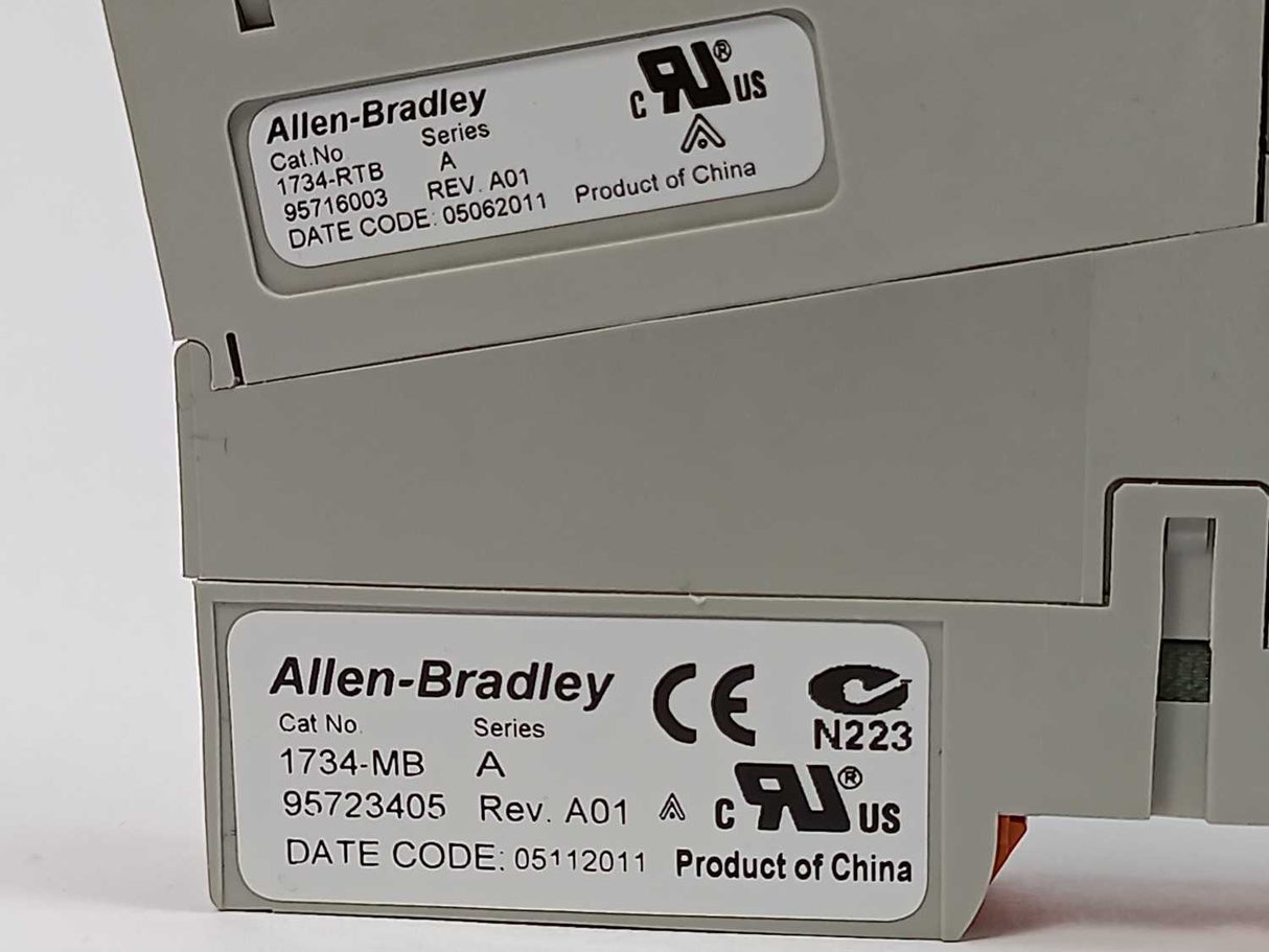 AB 1734-IE2V Ser. C Analog Input Module with 1734-MB & 1734-RTB