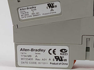 AB 1734-IE2V Ser. C Analog Input Module with 1734-MB & 1734-RTB