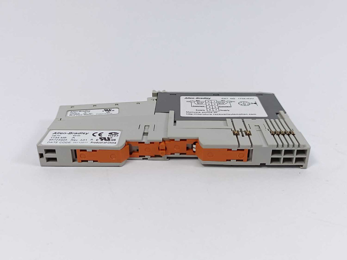AB 1734-IE2V Ser. C Analog Input Module with 1734-MB & 1734-RTB