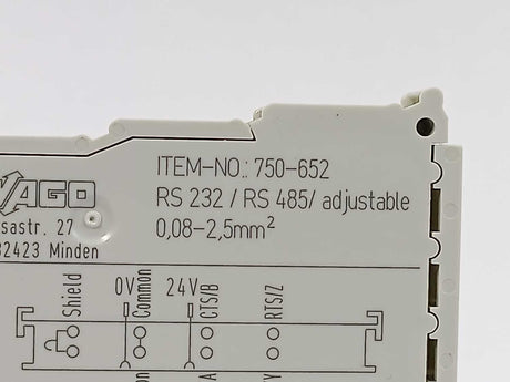 Wago 750-652 WAGO-I/O-SYSTEM, RS-232/485 Interface