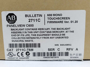 AB 2711C-T6M PanelView C600, 600 Mono Touchsreen