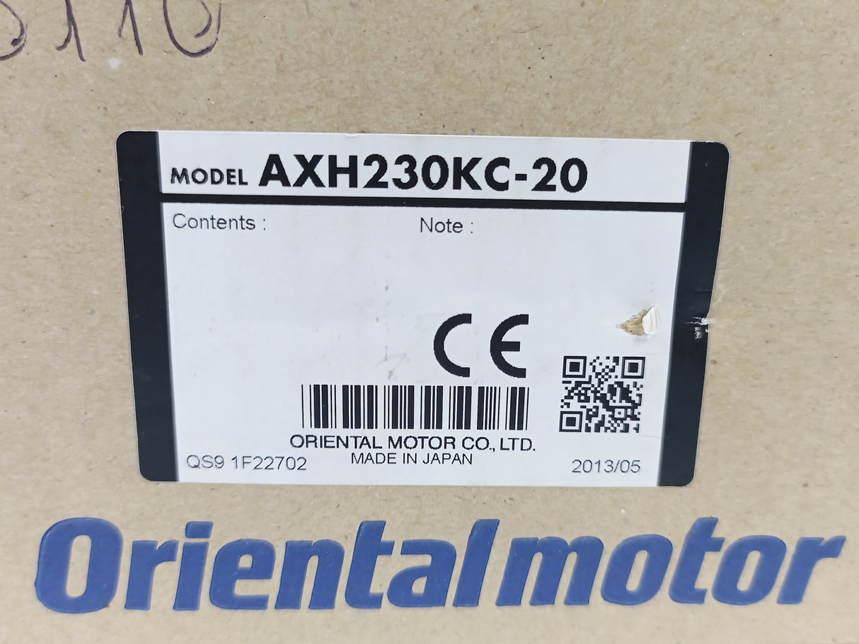 Oriental Motor AXH230KC-20 VEXTA® Brushless DC Motor