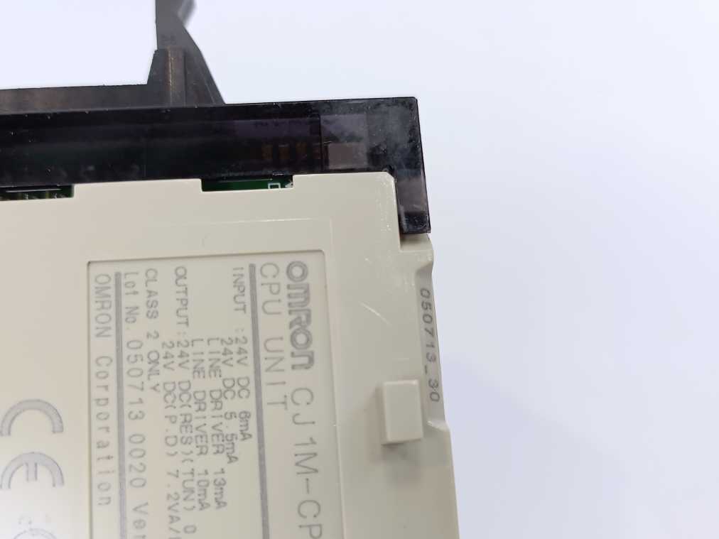 OMRON CJ1M-CPU21 CPU Unit 24VDC Ver. 3.0